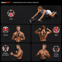 GainsSteel Muscle Trainer compact design – 5.3 lbs portable fitness equipment
